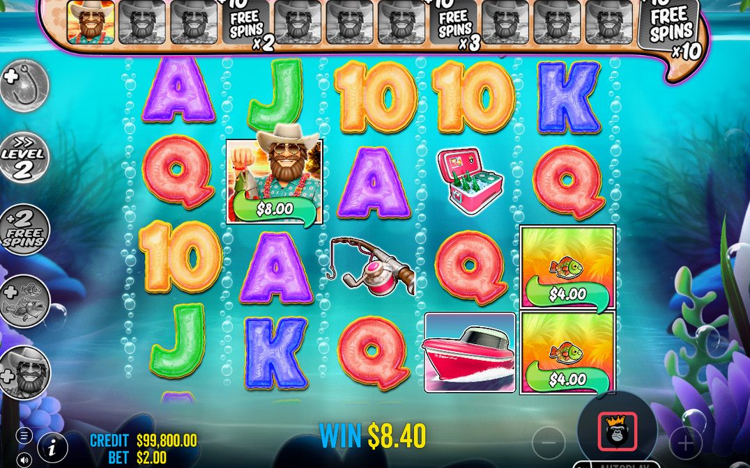 Free Spins-rundan med multiplikatorn på 1x